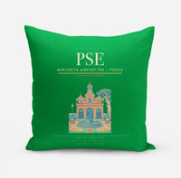 Thumbnail for Mercedita Airport (PSE) design on green pillow