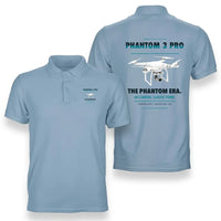Thumbnail for DJI Phantom 3 Professional design on light blue polo