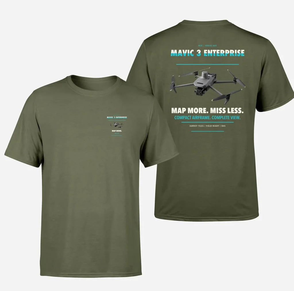 DJI Mavic 3 Enterprise design on green army t shirt