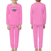 Thumbnail for The Cessna 172 children pajamas - Pink