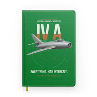 Thumbnail for Dassault Mystère IV A design on green notebook