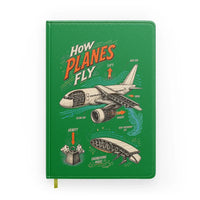 Thumbnail for How Planes Fly V2 design on green notebook