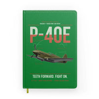 Thumbnail for P-40E Warhawk design on green notebook