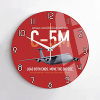 Thumbnail for C-5M Super Galaxy design on red no frame wall clock