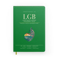 Thumbnail for Long Beach Airport (Daugherty Field) (LGB) design on green notebook