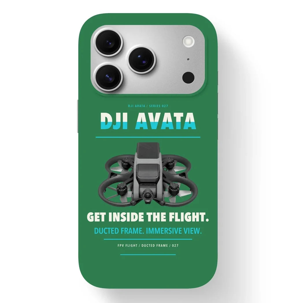 DJI Avata Case design on green iphone case