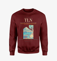 Thumbnail for Toulon-Hyères Airport (TLN) design on wine red sweatshirt