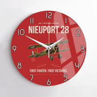 Thumbnail for Nieuport 28C.1 design on red no frame wall clock
