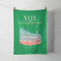 Thumbnail for Gander International Airport (YQX) design on green towel
