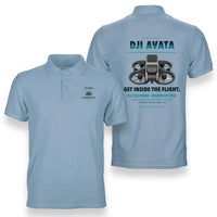 Thumbnail for DJI Avata design on light blue polo
