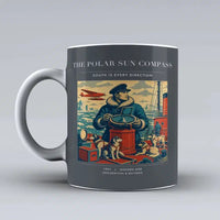 Thumbnail for VINTAGE G4204 - The Polar Sun Compass - Ceramic Mug design on gray
