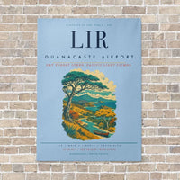 Thumbnail for Guanacaste Airport LIR vertical canvas print - no frame - light blue background