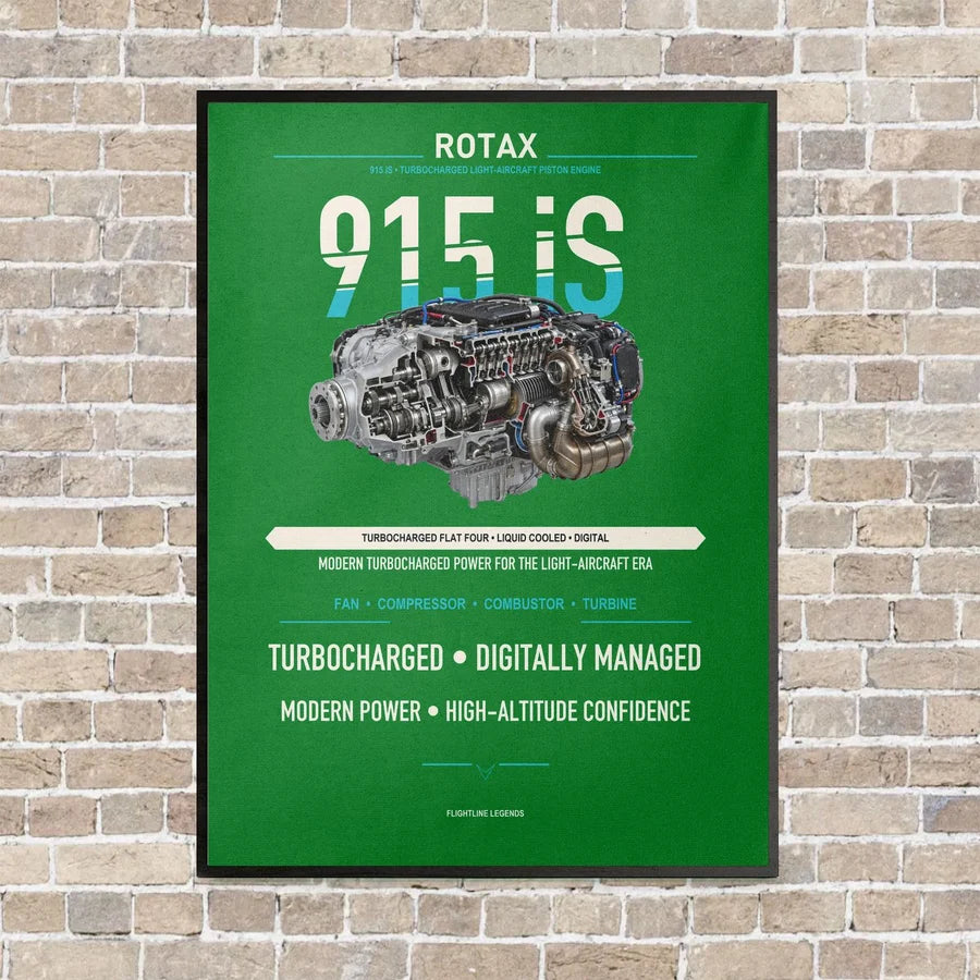 915 iS vertical canvas print - framed - green background