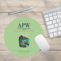 Thumbnail for Faleolo International Airport (APW) design on light green round mouse pad