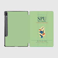 Thumbnail for Split Airport (SPU) design on light green samsung tablet tablet case