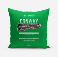 Thumbnail for CONWAY design on green pillow