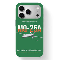 Thumbnail for MQ-25A STINGRAY design on green magsafe iphone case, for iPhone 17 Pro