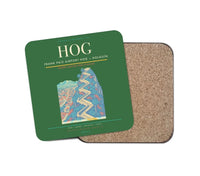 Thumbnail for Frank País Airport (HOG) design on green 1 piece coaster