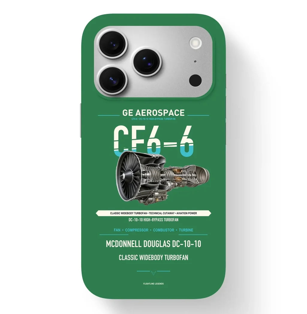 CF6-6 Case design on green iphone case