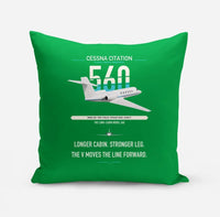 Thumbnail for Cessna Citation 560 - Citation V design on green pillow