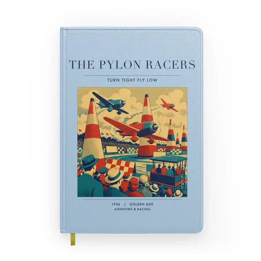 VINTAGE G4046 - The Pylon Racers - Designed Notebooks design on lightblue