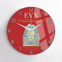 Thumbnail for Zvartnots International Airport (EVN) design on red no frame wall clock