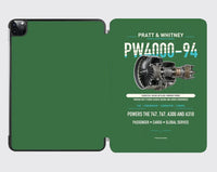 Thumbnail for PW4000-94 design on green ipad tablet case