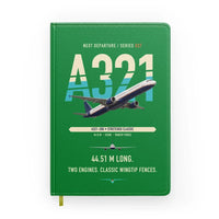 Thumbnail for Airbus A321 design on green notebook