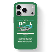 Thumbnail for Pilatus PC-6 Porter design on green magsafe iphone case, for iPhone 17 Pro