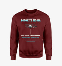 Thumbnail for Fotokite Sigma design on wine red sweatshirt