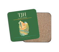 Thumbnail for Tajima Airport (TJH) design on green 1 piece coaster