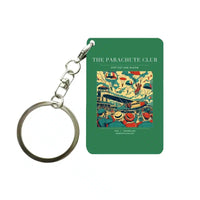 Thumbnail for VINTAGE G4032 - The Parachute Club - Designed Key Chain design on green
