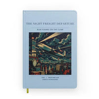 Thumbnail for VINTAGE G4248 - The Night Freight Departure - Designed Notebooks design on lightblue