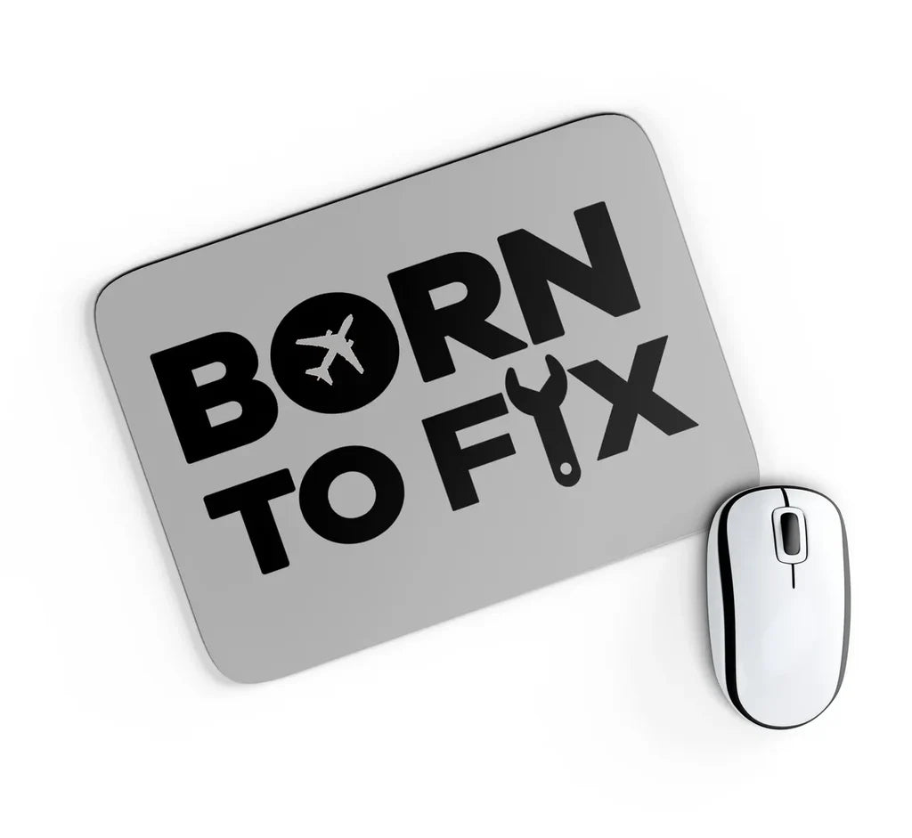 Born To Fix Airplanes Mouse Pad - view 8
