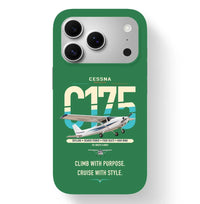 Thumbnail for Cessna 175 Skylark design on green magsafe iphone case, for iPhone 17 Pro