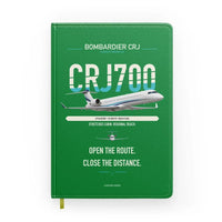 Thumbnail for Bombardier CRJ700 design on green notebook