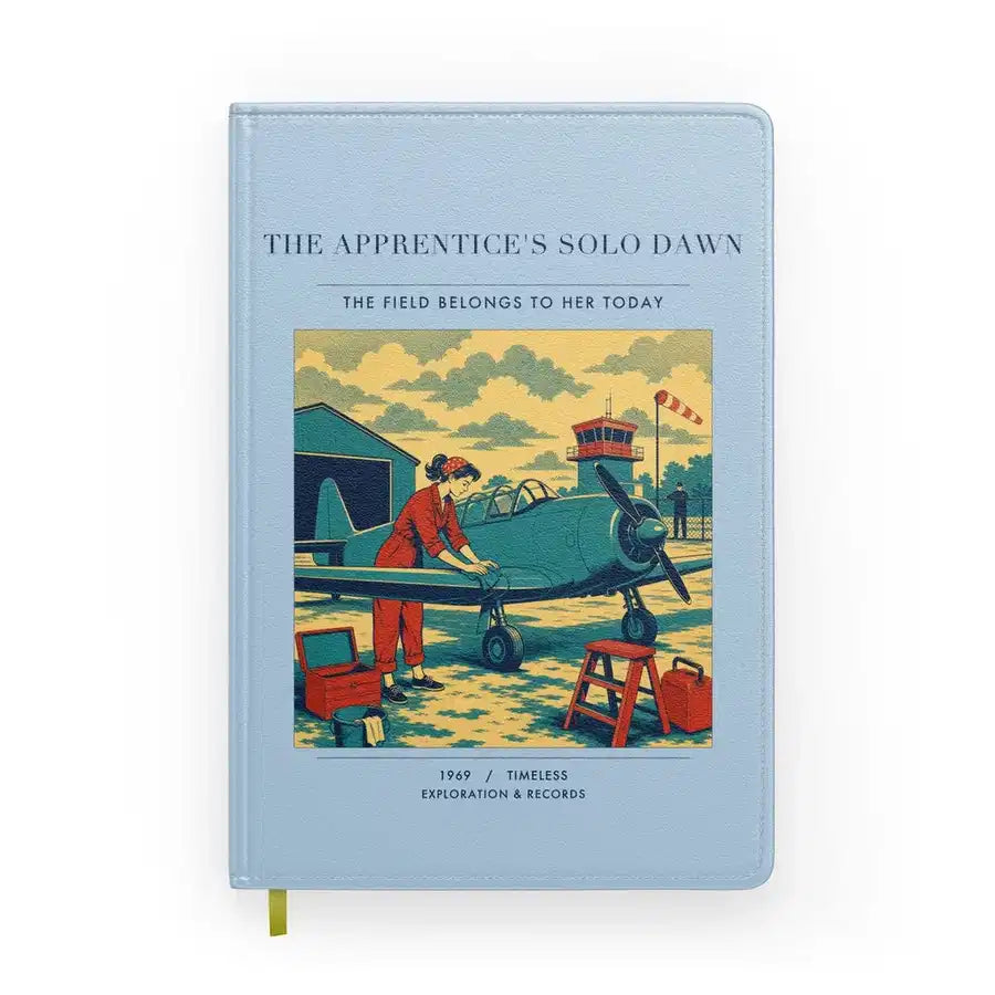 VINTAGE G4427 - The Apprentice's Solo Dawn - Designed Notebooks design on lightblue