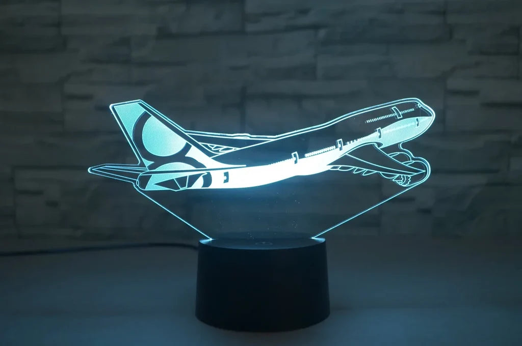 Customisable Boeing 747 3D Lamp - view 9