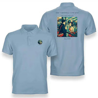 Thumbnail for VINTAGE G4380 - The Farewell Gate Kiss - Double-Side Polo T-Shirt design on lightblue