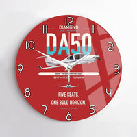 Thumbnail for Diamond DA50 RG design on red no frame wall clock