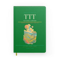 Thumbnail for Taitung Airport (TTT) design on green notebook