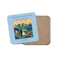 Thumbnail for The Summit Wedding Flight - Designed Coasters design on light blue 1-piece