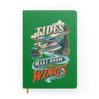 Thumbnail for Tides Make Room For Wings design on green notebook