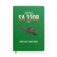 Thumbnail for Aérospatiale SA 330B Puma design on green notebook