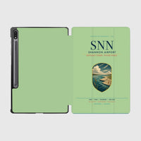 Thumbnail for Shannon Airport (SNN) design on light green samsung tablet tablet case