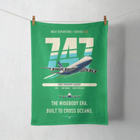Thumbnail for Boeing 747-200B design on green towel