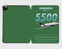 Thumbnail for Bombardier Global 5500 design on green ipad tablet case