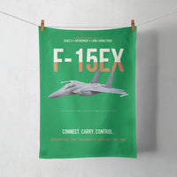 Thumbnail for F-15EX Eagle II Connect Carry Control design on green towel