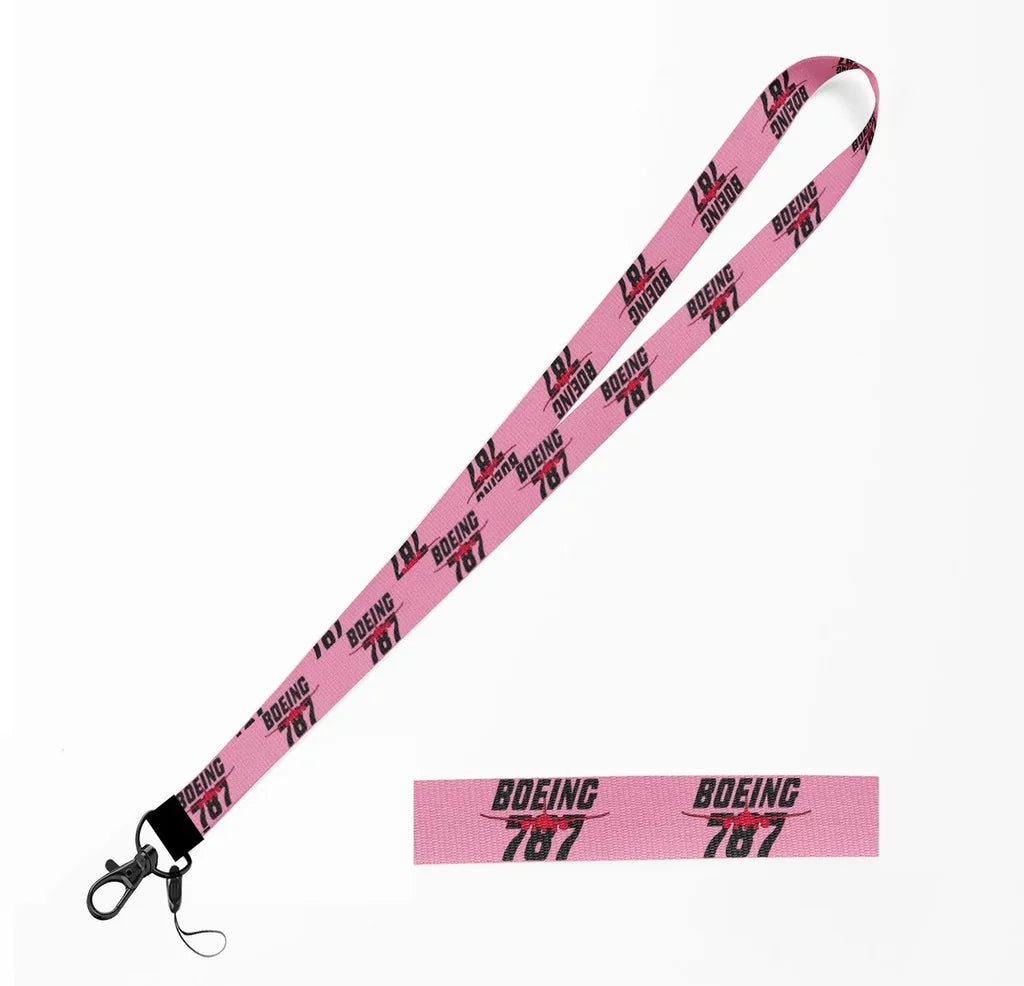 Amazing Boeing 787 lanyard - pink