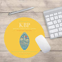Thumbnail for Boryspil International Airport KBP Mouse-Pad Round - Yellow